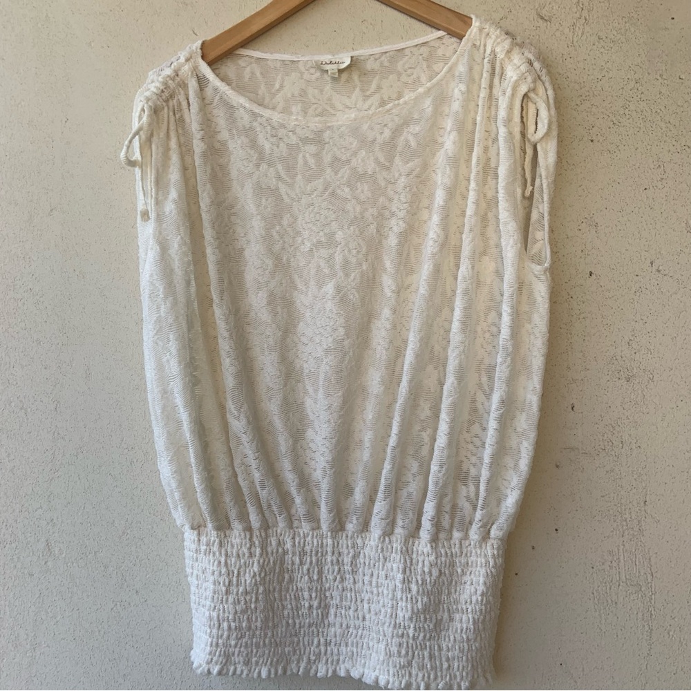 Anthropologie light textured top